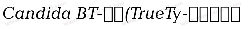 Candida BT-粗体(TrueTy字体转换